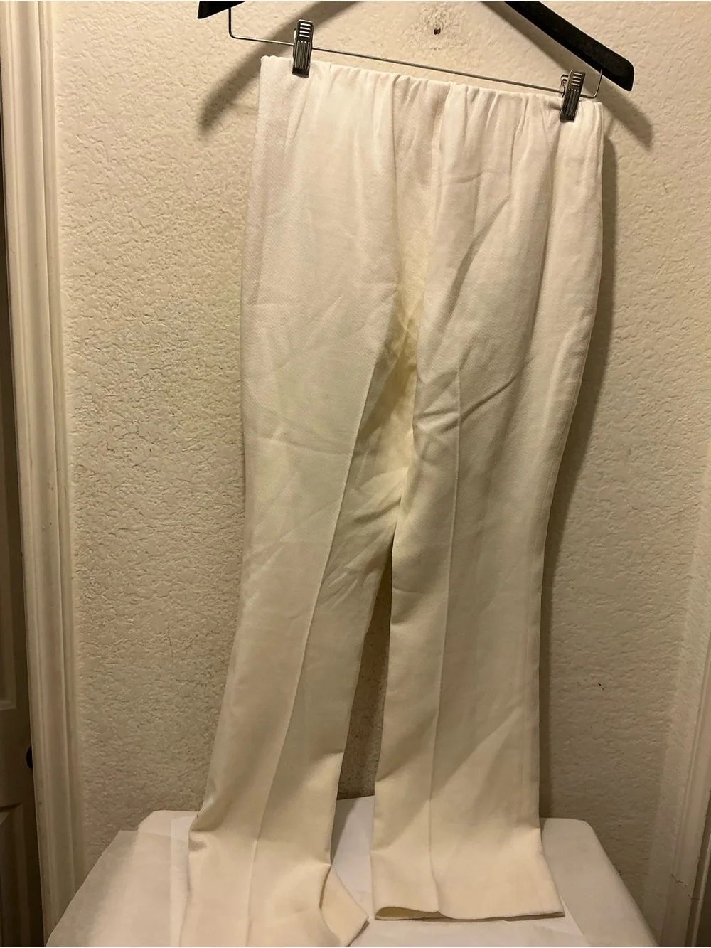 ANN MASHBURN Cream Textured Two-Piece Set wool blend - Picture 8 of 10